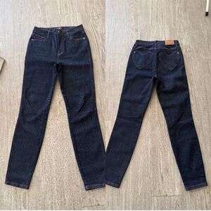Judy Blue Dark Indigo Skinny Jeans with Heart Detail